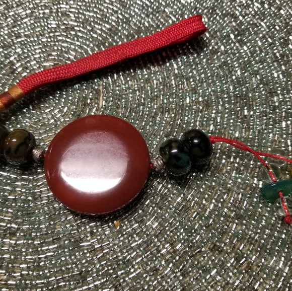 Carnelian stone key chain. - Picture 5 of 7